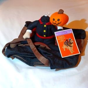 Dog Costume Headless Horseman Rider NWT